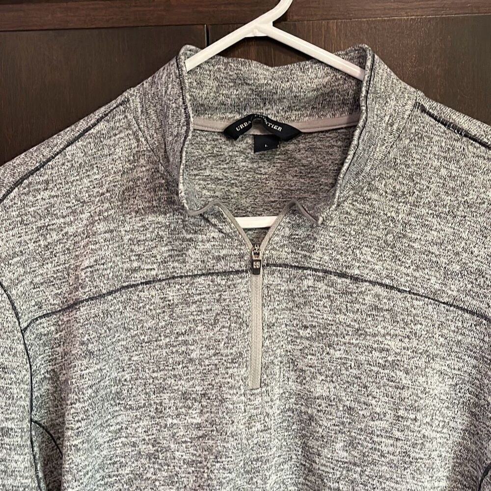 Urban Frontier Gray 1/4 Zip Long Sleeve Large - Picture 2 of 5